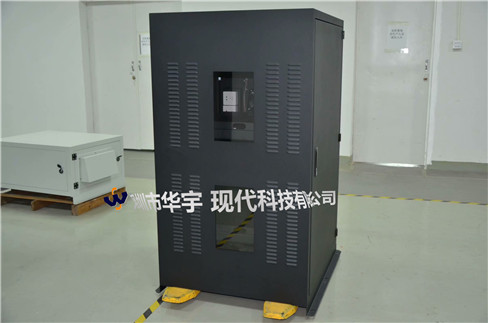 我司21號(hào)發(fā)貨浙江，為浙江某公司提供定制款恒溫恒濕戶(hù)外投影儀安裝柜(圖2)